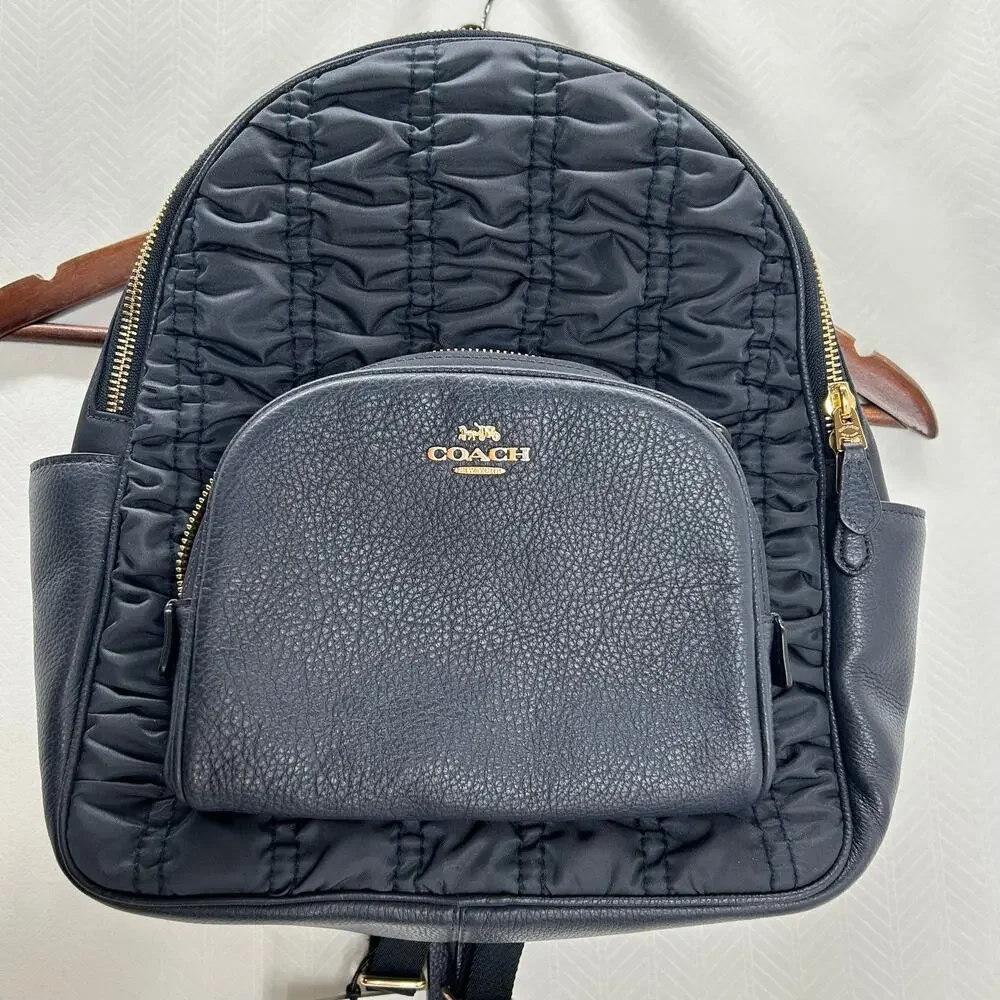 Coach Court Backpack NWT midnight navy blue